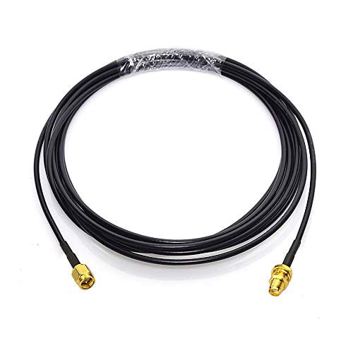 Bingfu SMA Male to SMA Female Bulkhead Mount RG174 Antenna Extension Coaxial Cable 1m 2-Pack for 4G LTE Router Gateway Modem Cellular Router Gateway SDR Dongle Receiver