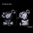 3D Puzzle saw Clear Twelve 12 Constellation Astrolog Flash LED Light