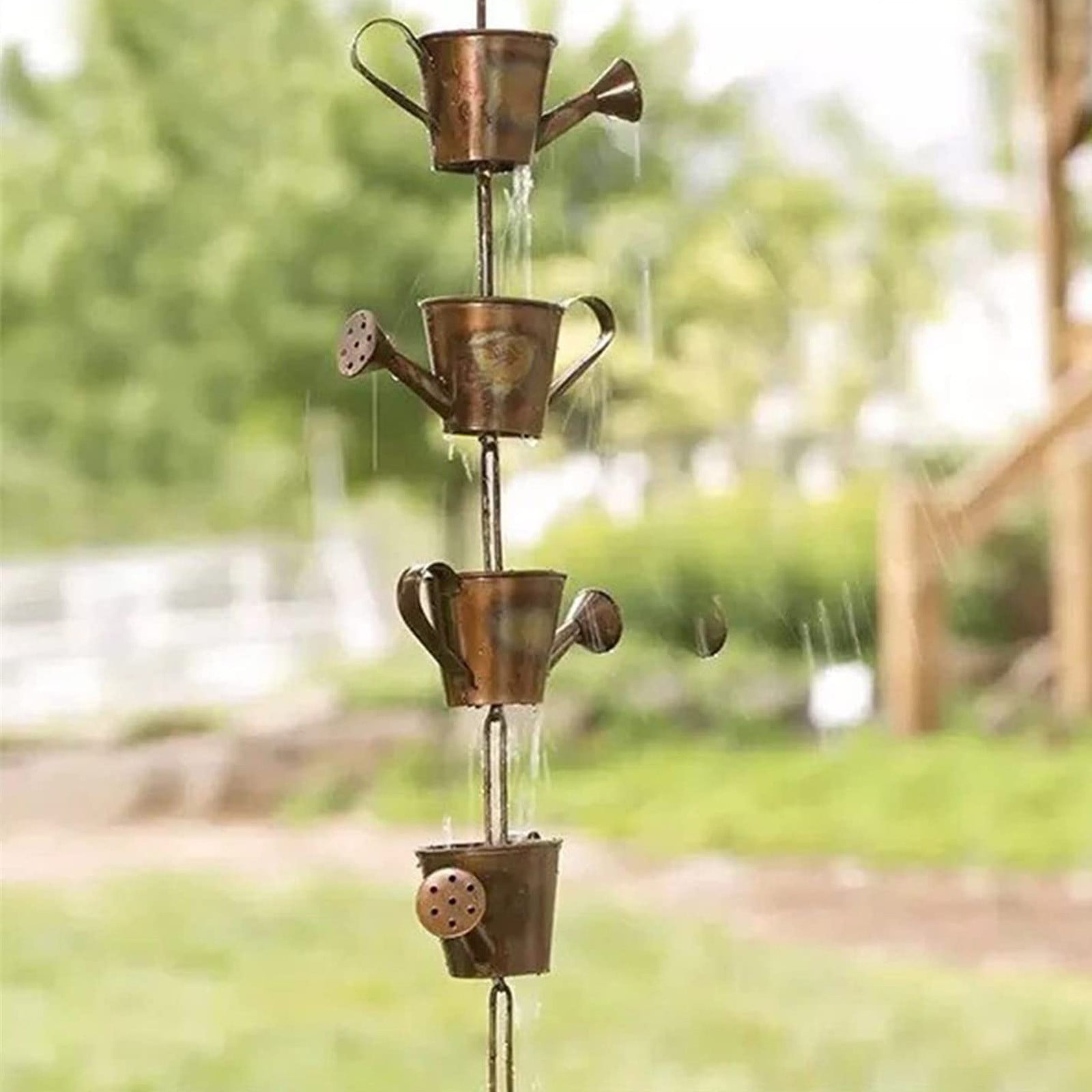 Buy Medcursor Rain Chain Rain Chain For Gutter Rain Catcher With Adapter Thick Iron Flower Cup