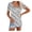 Gray, variant on TIHLMK Shirts for Women Black Fashion Women Twill Button Neckline Short Sleeve Round Neck Casual T-shirt Gift for Womens Tops