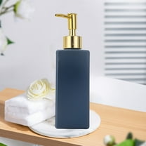 Gallickan Foam Soap Dispenser, 12 Oz Square Refillable Bottle, Foaming Pump For Hand Wash, Bathroom Kitchen Decor, Blue