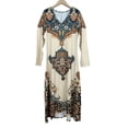 thumbnail image 5 of Vetsdori Long Sleeve Maxi Dresses for Women Loose Gowns Dresses Long,Sundress V-Neck Party Muumuu Juniors Dress Graphic, 5 of 6