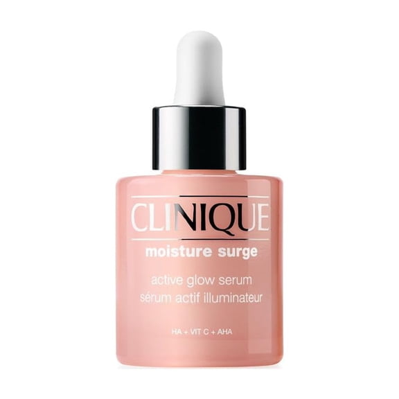 Clinique Moisture Surge Active Glow Serum with Lactic Acid, Hyaluronic Acid   Vitamin C | Hydrating, Lightweight   Oil Free​, 1 fl. oz.