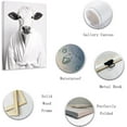 thumbnail image 5 of ZHONGYUTONG Funny Bathroom Wall Art Cute Cow Wearing Bathrobe Poster Black White Animal Canvas Prints for Rustic Toilet Restroom Framed (16.00" x 24.00"), 5 of 6