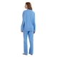 thumbnail image 2 of GLOBAL Pijamas 100% Algodón para Mujer Conjunto de Manga Larga con Botones Ropa de Dormir Suave Pjs Conjuntos de Punto para Estar en Casa con Bolsillos Azul Claro XL, 2 of 7