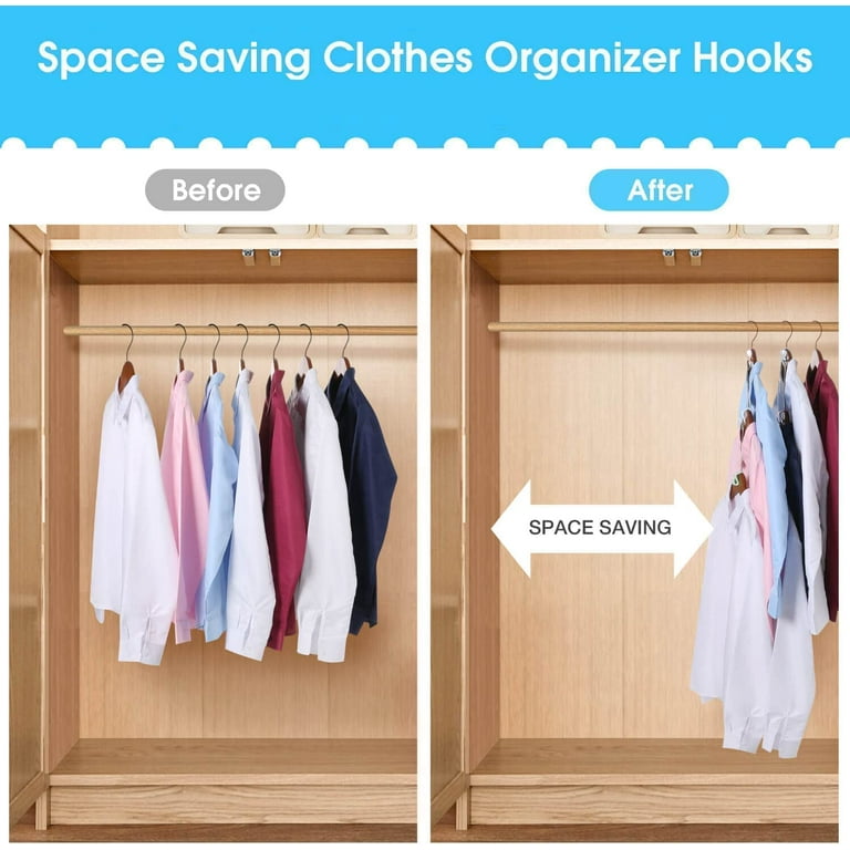 Clothes Hanger Connector Hooks 50PCS Plastic Hooks Cascading Hangers Space  Saving Organizer for Heavy Duty Clothes Closet