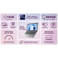 thumbnail image 3 of Lenovo IdeaPad Laptop Business Student 2025, 14 Inch Display, Intel Dual Core Processor, 12GB RAM + 884GB Storage (256GB SSD +128GB eMMC +500GB Ext), 11HRs, HubxcelAccessory, Office 365 1 Yr, Win 11, 3 of 5