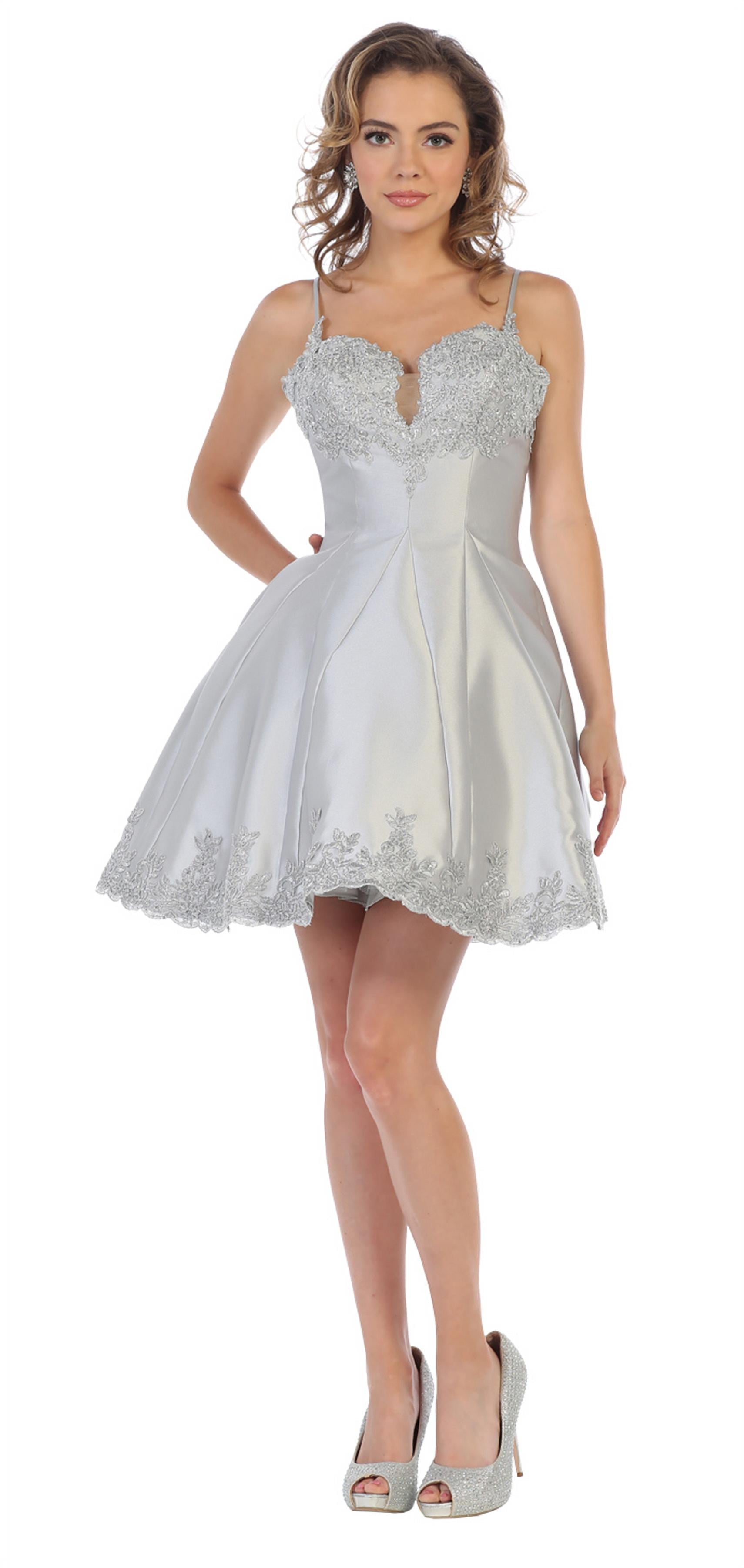 Semi Formal Short Dress W/ Side Pockets