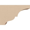 thumbnail image 3 of 2"W x 6"D x 4"H Classic Asheboro Rough Cedar Woodgrain TimberThane Corbel, Primed Tan, 3 of 6