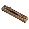 thumbnail image 4 of DOLITY Incense Burner Holder Carved for Teahouse Study Room Living Room Ruyi Bronze, 4 of 9