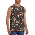 thumbnail image 2 of Daiia Mushroom Snail Printed Men's Tank Tops,Casual Soft Sleeveless Gym Muscle Shirts Bodybuilding Tee-Large, 2 of 8