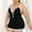 Black, variant on Naittoop Womens Spaghetti Strap Plunge V Neck Lingerie Sexy Lace Trim Ruffle Hem Nightgown Stretch Loungewear House Dress