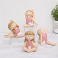 thumbnail image 3 of Meditation Yoga Pose Statue Resin Figure Yoga Girl Sculptures Home Decor Girl Figurine Ornament for Home TV Cabinet Bookshelf Decor (1PC), 3 of 9