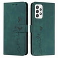 thumbnail image 4 of Allytech For Samsung Galaxy A53 5G Wallet Case, Magnetic PU Leather ID Cash Credit Card Slots Heart Pattern Clover Kickstand with Wrist Strap For Samsung A53 5G, Green, 4 of 7