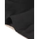 thumbnail image 5 of Blusa Allegra K de Color de Contraste con Cuello Dividido y frontal plisado Negro M, 5 of 5