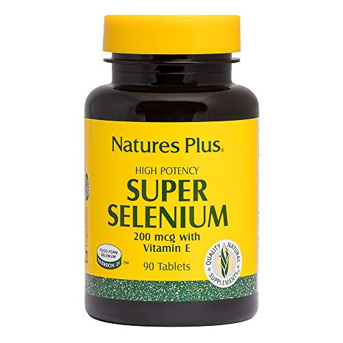 NaturesPlus Super Selenium Complex 200 mcg, 90 Vegetarian Tablets