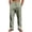 Camouflage Green-W9, variant on Mens Linen Casual Dress Pants Elastic Waist Drawstring Wide Leg Pants with Pockets Cotton Linen Cotton Trousers Loose Fit Summer Beach Lightweight Harem Baggy Trousers,Black 2XL