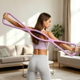 thumbnail image 2 of Figure 8 Resistance Band with Handles, Elastic Bands for Working Out, Arm, Back, Shoulder Training Elastic Ropes, Exercise Equipment for Yoga, Pilates, Purple, AKLJWH, 2 of 6