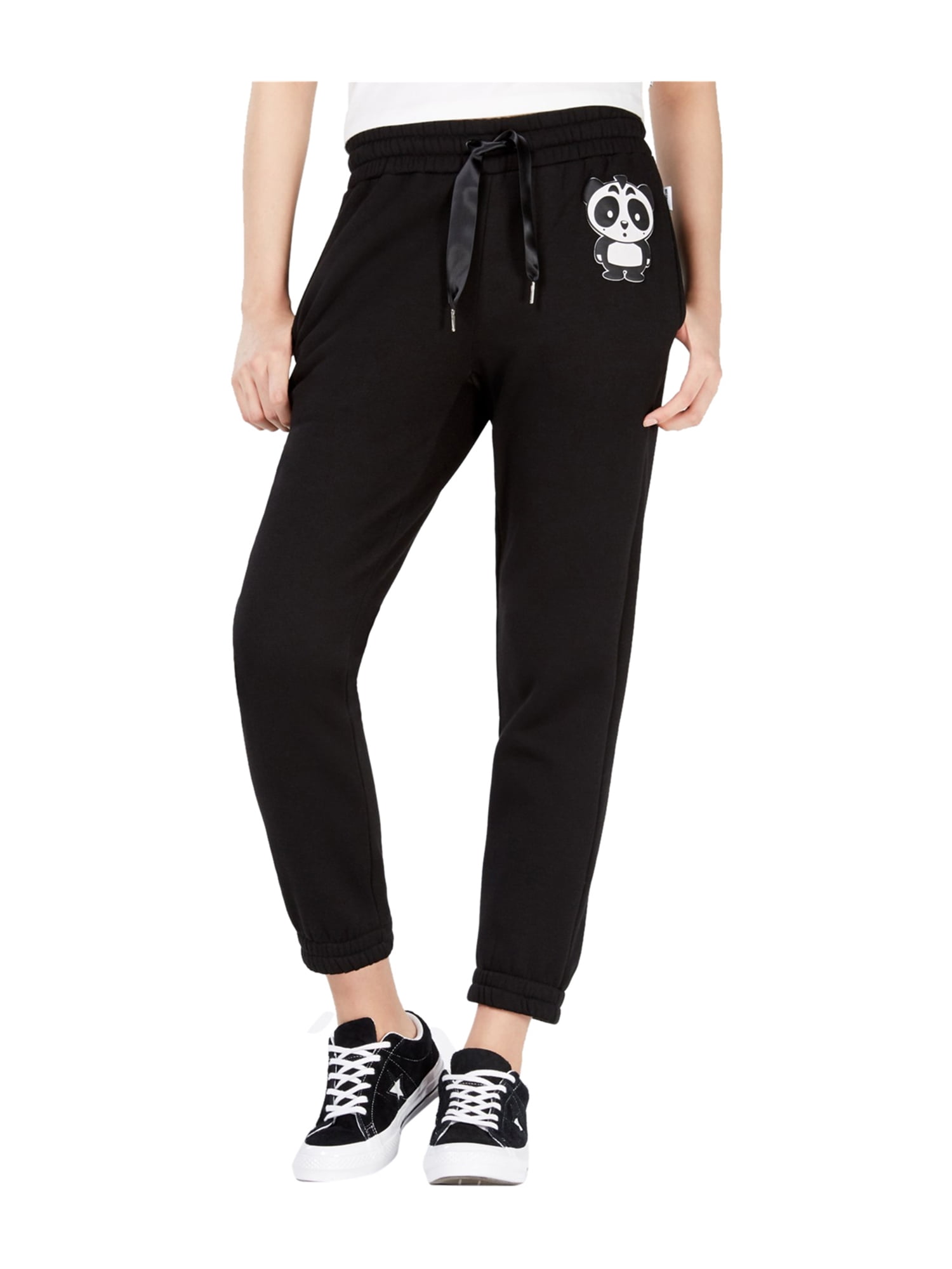 black athletic joggers womens