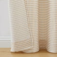 thumbnail image 3 of Modern Elements Hannah Modern 2-Piece Taupe Grid Light Filtering Curtain Set, 3 of 5