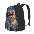 thumbnail image 1 of Easygdp Blue Dinosaur Mochila de Gran Capacidad Minimalista Ideal para Escuela, Viajes y Uso Diario, 1 of 6