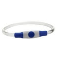 thumbnail image 2 of SugarBloom Multifunctional LED Dog Collar,27.5 inch USB Rechargeable TPU Light Up Collar , Adjustable Cut-to-Fit Safety Pet Necklace,Blue, 2 of 4