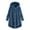 #1 Blue, variant on LYXSSBYX Womens Cardigans with Pockets Plus Size Sale Women Button Coat Solid Tops Hooded Pullover Loose Sweater Blouse Plus Size