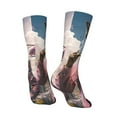 thumbnail image 3 of Zufioo Stylish Kangaroo In Suit Print Thigh High Socks,Knee High Socks For Women and men,Over the Calf Tube Socks.Athletic Socks, 3 of 6