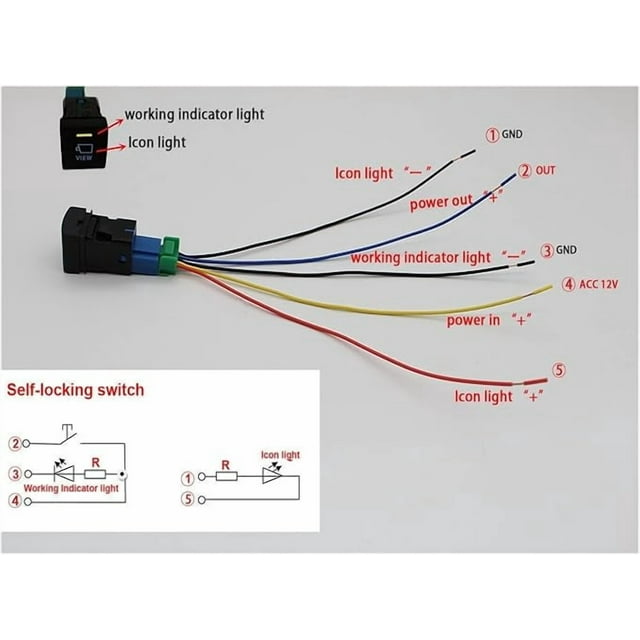 jfqm 1 Pc Car Light Bar Power On Off View Switch Button Fit for Toyota Camry V70 2018 Fit for Rav4 Corolla Altis 2019 Prado 150 2020 (Color : Wheel Heating)