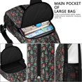 thumbnail image 4 of Sling Backpack,Dark Christmas Tree and Gift Pattern Crossbody Bag with Water Bottle Holder,Waterproof Sling Bag for Men/Women with Chest Phone Holder for Hiking,Travel, 4 of 6