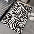 thumbnail image 4 of Diatomaceous Earth Bath Mat,Black and White Zebra Print Non-Slip Volume Super Absorbent Fast Drying for Bathroom Kitchen Door mat,Eco-Friendly Easy to Clean 16×24Inch (40 * 60cm), 4 of 6