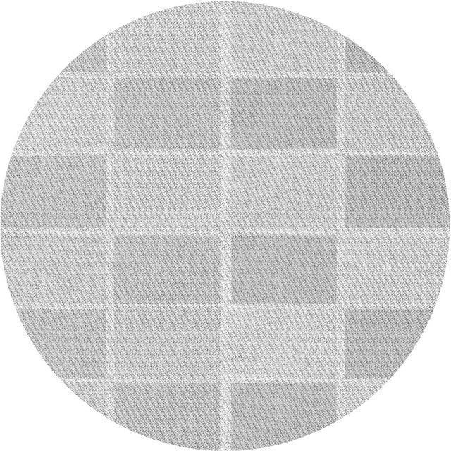 Ahgly Company Machine Washable Indoor Square Transitional Platinum Gray Area Rugs, 3' Square