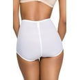 thumbnail image 6 of Q-T Intimates Women's Retro High Waisted Tummy Control Brief - Supportive Ladies Shapewear, Beige, 6X, 6 of 6