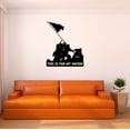 thumbnail image 2 of This is For My Nation Soldiers Carrying Flag Silhouette Vinyl Design Wall Art Sticker Designs Vinyl Stickers For Home House Walls Rooms Windows Bedroom Decoration Size (28x28 inch), 2 of 3