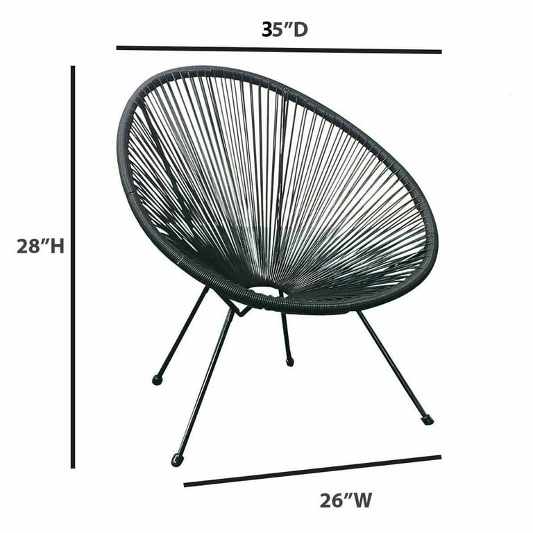 Sharlene Oval Patio Chair Outer Frame Material Plastic Metal Pieces Included 4 chairs
