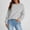 *B-Gray, variant on ClodeEU Women's Sweater，Casual Crew Neck Sweatshirts， Long Sleeve Solid Tops，Loose Pullover Brown,Womens Plus XXL