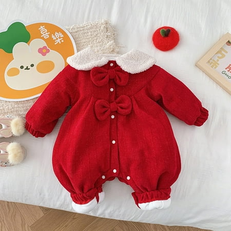 

Baby boy jacket Baby Baby Boy & Girl Bear Ears Hooded Cotton Suit Long Sleeve Thickened Padded Bodysuit CHMORA