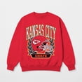 thumbnail image 5 of Women's Gameday Couture Red Kansas City Chiefs Classic Archives Premium Fleece Sweatshirt, 5 of 5