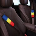 thumbnail image 3 of Chririnla Automotive Seat Belt Pads Soft Touch Polyester, Compatible with, Suitable for SUV, Romanian flag print, 3 of 7