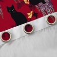 thumbnail image 4 of Erosebridal Rustic Lavender Black Kitten Curtains Pack of 2 (42x84 Each),Red Black Purple Curtains Blackout For Girls Boys, 4 of 7