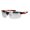 Black Orange Silver Mirror, variant on Xloop Baseball Half Rim Sport Warp Around Plastic Sunglasses All Black