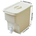thumbnail image 3 of 1 Gallon Drink Dispenser with Spigot â Leakproof Water & Juice Dispenser for Fridge, Party, Bar, Kitchen â Iced Beverage Container with Lid for Lemonade, Tea, RV Essentials & School Supplies, 3 of 6