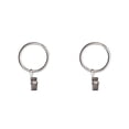 thumbnail image 3 of jesticaly 10 Pcs Rustproof Curtain Rings Home Decoration Shower Curtain Rings Clamps Drapery Clips Bath Curtain Rod Clips Window Accessoy Silver 3.5mm*35mm 2Set, 3 of 6