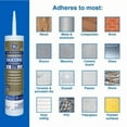 thumbnail image 2 of 12 Pack of 10.1 Oz Momentive GE5000 GE, Silicone II Clear Window and Door Sealant, 2 of 6