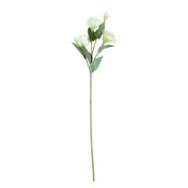 Lifelike Artificial Lisianthus Flowers Arrangement, Realistic Home Decor for Living Room, Wedding Centerpiece in White Pink Green