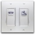 thumbnail image 1 of Visual Light Switch Sticker Labels - Living Room and Kitchen Theme, White, 3D, 24PCS, 1 of 6