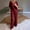 Wine, variant on Two Pieces Cotton Linen Outfits for Plus Size Women Loose Fit Scoop Neck Short Sleeve T Shirts And Flowy High Waist Long Trousers with Pocket Casual Solid Loungewear Matching Sets