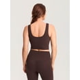 thumbnail image 4 of Pumping Bra Longline Square Neck Sleeveless Maternity Workout Tank Tops for Women, 4 of 5