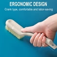 thumbnail image 4 of Qonioi Double Sided Shoe Brush with Handle, Plastic Soft Bristle Cleaning Brush for Shoes, Hanging Hole Space Saving Non-Scratch Scrubber for Sneakers Boots Household Cleaning, 4 of 5