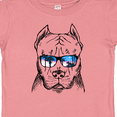 thumbnail image 4 of Inktastic Pitbull Sketch Portrait with Sunglasses Boys or Girls Baby T-Shirt, 4 of 5
